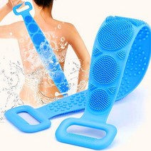 실리콘 타월 때밀이 셀프 샤워 때수건 바디 브러쉬 타올 등밀이 임산부 욕실, 랜덤발송