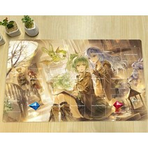 유희왕플레이매트 YuGiOh Playmat Wynn The Wind Charmer amp Eria TCG CCG 보드 트레이딩 카드 매트 애니메이션 마우스 패드 고무 데스크 존 백, [03] QW0060292B