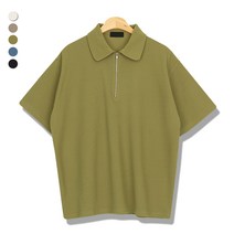 오마보이 남성용 리버플 아노락 라운딩 카라 반팔티