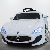 마세라티 풀옵션 유아전동차 푸쉬카 LED, [화이트] 풀옵션+가죽시트+대용량 배터리