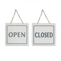 OPEN CLOSED(양면 200X200X5T 아트사인), 본상품