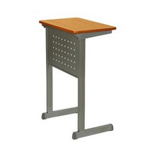 학교 학원 튼튼한 눈 피로 덜한 원목 모서리 곡면 책상 책걸상 공부방 경제적인, (YWBHS) 입식브레인타공책상(우레탄상판)_비치