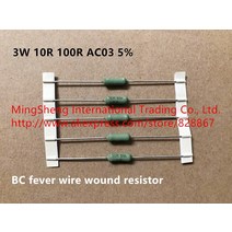 오리지널 신형 100% 3W 10R AC03 5% BC 발열 와이어 권선 저항 (인덕터), 01 10OHM
