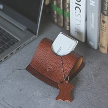 730 가죽 명함 메모 꽂이 거치대 스탠드 케이스 정리 수납 보관함 명함집 데스크 용품, 무지_다크브라운, 표준 각인작업: 4천원