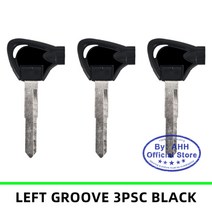 ahh 브랜드 오토바이 교체 키 uncut for yamaha magnet anti-theft lock keys vox bws 4v bws125 vox50 gtr125 evo jo, 3pcs 블랙 왼쪽