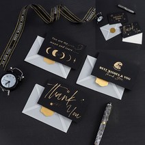 골드레터 프린트 패키지 선물 메세지 엽서 인사말 카드, A-BESTWISHES