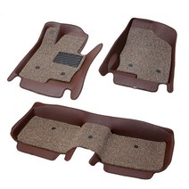 위너스 7D 입체 차량 코일매트 2열 일체형, 기아 K7프리미어 2019~, 브라운