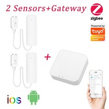 누수탐지기 휴대용 가스식 최신청음식 수도 수도배관 aubess tuya zigbee smartlife 앱 알림 경고 경보 홈 보안, 세트2