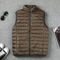 구스패딩실내조끼 여성 남성 울트라라이트 다운조끼 슬림 자켓 남성 gilet 경량 휴대용