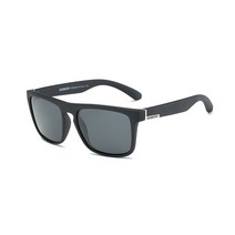 DUBERY 낚시 편광 미러렌즈 선글라스, 블랙