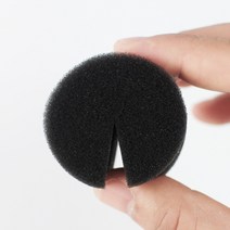 수경재배원형스펀지 모종 식물 다육 씨앗 포트 발아, 블랙