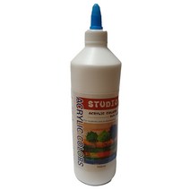 대용량 아크릴물감 베이직 24색 택1/ 500ml 낱색 학생 전문가용 초등학교 학원 학교 미술준비물, 01 white