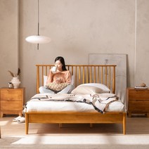 원목 수납형 저상형 침대 프레임 (디자이너스룸 이스테지아), 04 라헬, 프리미엄