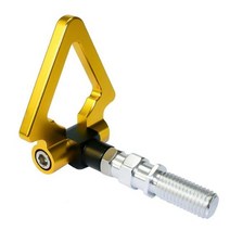 호환 트레일러 승용차 캠핑카 견인 장치 고리 1 pc 범용 jdm 레이싱 알루미늄 삼각형 후크 for honda 09 13 eyes 전 후 일본 자동차 자동 에 적합, 황금