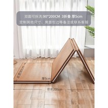 다다미 친환경 코코넛 팜 코어 매트 홈 어린이 방 연구 침실 베이 접이식 매트리스, H. 코코넛 야자심 90x200 두께 5cm  양면 분