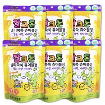 잘크톤 츄어블 멀티쑥쑥 포도맛 휴대용 파우치형, 15정, 6개, 15정