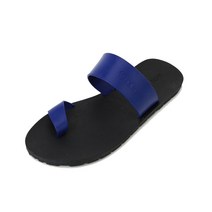 러브신 summer 블랙 블루 배색 쪼리 슬리퍼 조리 슬리퍼