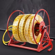 농업용 튜브릴링기계 줄꼬임방지 호스감는 기계 농약호스릴 수동 권취기 100m 200m, 100m 스탠드형