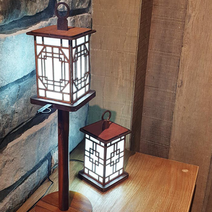 전통 LED 한지 무드등 스탠드 조명 만들기 키트, 2.팔각살