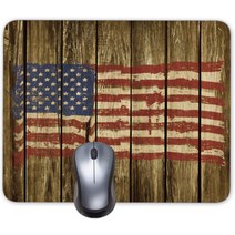복고풍 미국 국기 빈티지 나무 질감 배경 마우스 패드 매트 오래 된, 기본