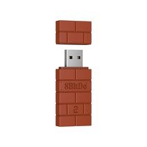 8bitdo리시버 usb 무선 수신기 블루투스 어댑터 2 ps5 ps4 xbox 시리즈, 빨간색