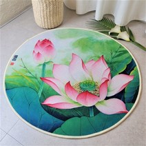 연꽃 동양화 타로카드 스프레드천 러그, 연꽃2