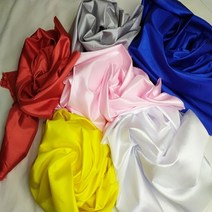 6색 물명주천/ 한복안감 / 농악용 허리띠/ 한복 속치마/ 물명주 원단/민수네, 노랑