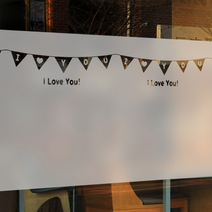 [KT알파쇼핑]고급컷팅안개시트_러브플레그_90x45cm, 90x45cm/분리형