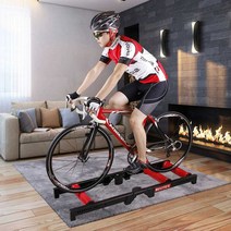 홈트 자전거 롤러 평로라 트레이너 집에서 하는 유산소 운동 훈련 싸이클 훈련대 실내, 라이딩 데스크 알루미늄 합금 업, 접이식 레드 롤러 라이딩