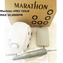 전동 네일 관리기 드릴 케어 LAAOVE 챔피언 3 프로 105LN 핸들 전기 강력한 210 마이크로 모터 그라인딩 머신 아트 도구 35K 45K 50K, 6.PRO 105LN