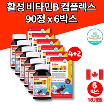 캐나다 비타민 b100 b3 b6 b군 복합제 코스트코 고용량 활성 액티브 비타민b 아르기닌 niacin pantothenic acid 엘 시스테인 티로신 글루타민, 6박스