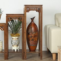 KW 대나무 엔틱 협탁 장식장 선반 테이블 인테리어 소품, 76cm