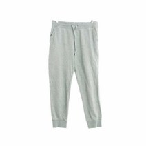 유니클로 그레이 면혼방 트레이닝조거팬츠 여자 2107