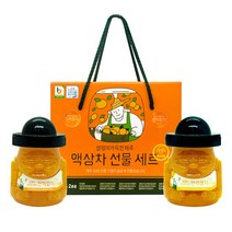 제주한라봉차 천혜향 풋귤 레드향 황금향 오미자청 선물세트 답례품 특산품, 2종세트, 320g+320g