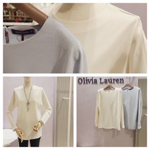 올리비아로렌 신축성 좋은 블라우스 디자인 돌먼 소매 티셔츠 nc청주점 vocalxs2411