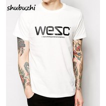3D티셔츠무료 배송 WESC 레저 스타일 힙합 코튼 티셔츠 남자 O 넥 도매 범죄