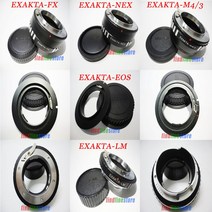 카메라 Exakta EXA 마운트 렌즈 용 어댑터 Canon EOS EF Sony E NEX 후지 필름 FX X 마이크로 4/3 M4/3 Leica M LM 캡, [01] Canon EF