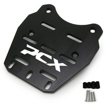 오토바이배달통 오토바이탑박스 바이크 사이드백 배달가방 수정된 오토바이 pcx 후면 브래킷 pcx 125 150 160 후면 랙 탑 박스 캐리어 브래킷 브래킷 혼다 pcx 125, 검은색