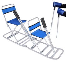 2인용 눈썰매 얼음썰매 접이식 휴대용 야외 썰매