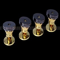 삼각대 구리 충격흡수장치 고품질 순수 받침창 스피커스탠드, T02-도금8벌(8개 못8개 매트양면테이프)