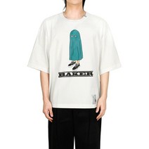 [메종미하라야스히로] 미하라야스히로 22FW 화이트 베이커 티셔츠 A09TS723 WHIT