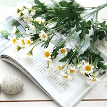 행복한마을 생화같은 조화부쉬 모음, 미니국화 화이트