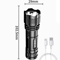 고휘도 led 손전등 100000LM High Power LED Flashlight Rechargeable Tactical Torch 1000m Lighting Light Wate, Size-C, 1개