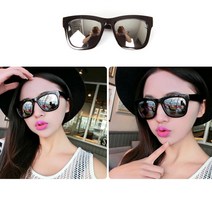 SUNGLASSES 패션 남자 여자 선글라스 미러 썬글라스, 화이트
