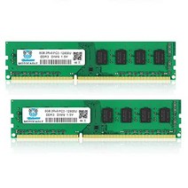 16GB(2X8GB) PC3 -12800U DDR3-1600 UDIMM 2Rx8 DIMM DDR3 8GB 1600MHz SDRAM 240핀 1.5V CL11 비 ECC 데스크탑 PC 메모리 키트 -11482, DDR3 1333MHz DIMM, 녹색 4GB PC3-10600Ux1