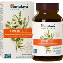 Himalaya 리버케어 클렌즈 LiverCare Cleanse Detox 375mg 180캡슐, 1개, 1개