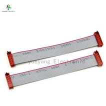 1.27MM 레드 하네스 IDC 케이블 어셈블리 플랫 리본 케이블 배선 와이어-보드 마이크로 매치 lengeh 200mm, 02 Same direction_07 16P