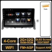 메르세데스 벤츠 C 클래스 3 W204 S204 2006 2011 용 안드로이드 11 자동차 라디오 스테레오 멀티미디어 네비게이션 GPS 비디오 플레이어 카플레이 DSP, H1 (2G 32G) Tool