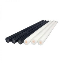 환봉 아세탈 POM 델린 블랙 화이트 로드 라운드 바 엔지니어링 플라스틱, White, 65x400mm 1pc