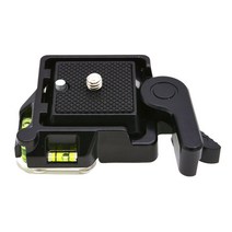 QR-40 DSLR 카메라 스탠드 용 금속 퀵 릴리스 플레이트 클램프 마운트 홀더, 검은색